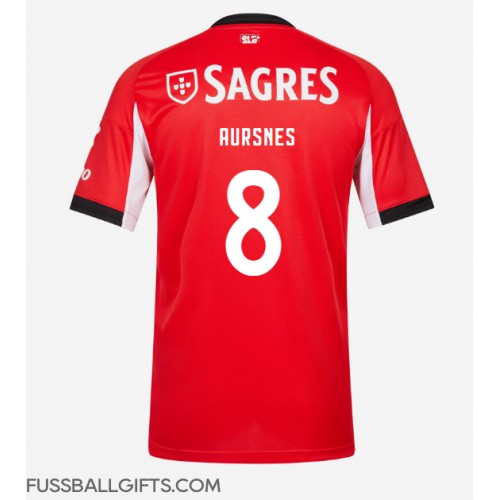 Benfica Fredrik Aursnes #8 Fußballbekleidung Heimtrikot 2025-26 Kurzarm
